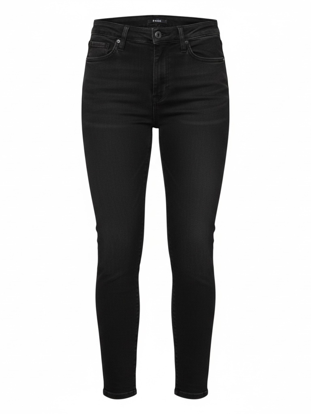 Paige Hoxton Ankle Skinny Jeans Black Raw Hem Sz 28